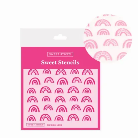 Sweet Sticks Rainbow Boho Stencil